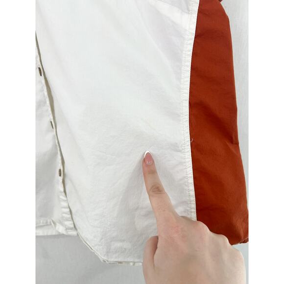 Harley Davidson Women's Embroidered Button Down Shirt 1W Burnt Orange Patch - Picture 6 of 8
